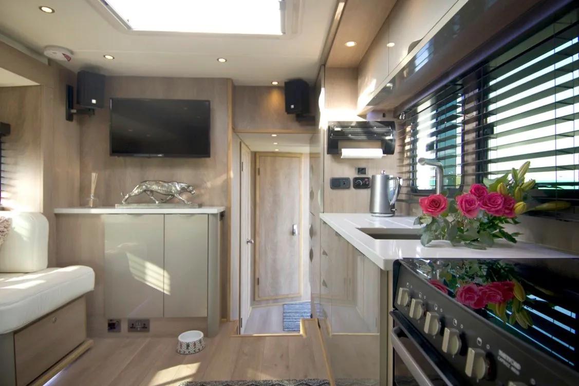 Horsebox living area